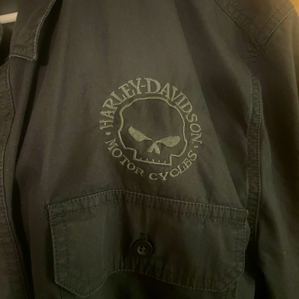 Mens Harley Davidson Button Down Shirt